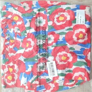 Mint Girls Join You Later Red Floral Top- L